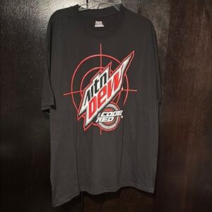 Mountain Dew Code Red Black T-Shirt